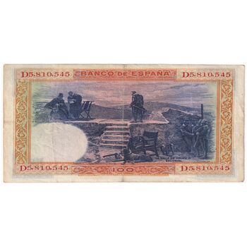 اسکناس 100 پزتا 1925 آلفونسوی سیزدهم - تک - EF - اسپانیا