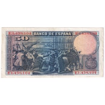 اسکناس 50 پزتا 1928 آلفونسوی سیزدهم - تک - VF - اسپانیا