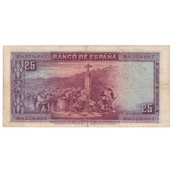 اسکناس 25 پزتا 1928 آلفونسوی سیزدهم - تک - VF - اسپانیا