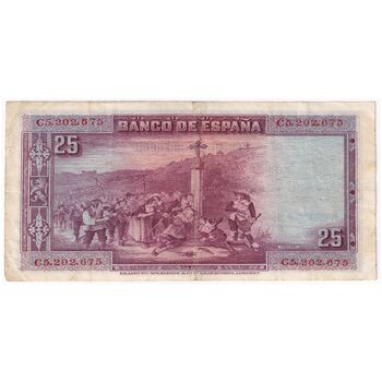 اسکناس 25 پزتا 1928 آلفونسوی سیزدهم - تک - VF - اسپانیا