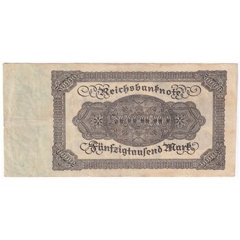 اسکناس 50000 مارک 1922 جمهوری وایمار - تک - VF - آلمان