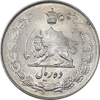 سکه 10 ریال 1343 - ضخیم - MS62 - محمد رضا شاه