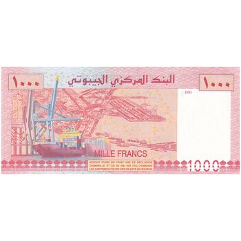 اسکناس 1000 فرانک بدون تاریخ (2013) جمهوری - AOA - تک - UNC63 - جیبوتی