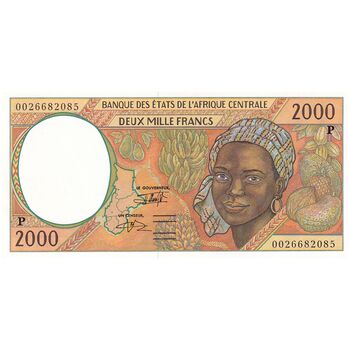 اسکناس 2000 فرانک 2000 - تک - UNC63 - آفریقای مرکزی (چاد)