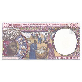 اسکناس 5000 فرانک 2000 - تک - UNC61 - آفریقای مرکزی (گینه استوایی)