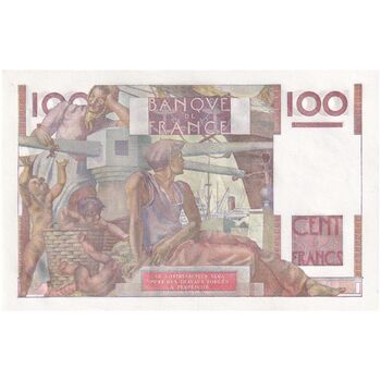 اسکناس 100 فرانک 1949 دولت موقت جمهوری - تک - UNC61 - فرانسه