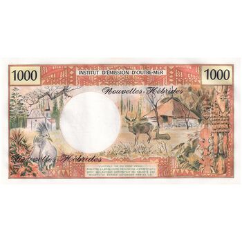 اسکناس 1000 فرانک 1980 مالکیت مشترک انگلیسی-فرانسوی - تک - UNC61 - وانوآتو (نیوهبریدز)