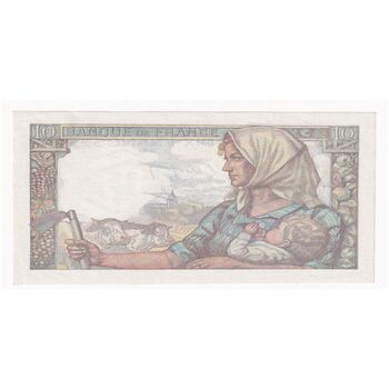 اسکناس 10 فرانک 1944 دولت فرانسه - تک - AU - فرانسه