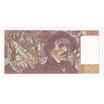 اسکناس 100 فرانک 1979 جمهوری پنجم - تک - AU - فرانسه