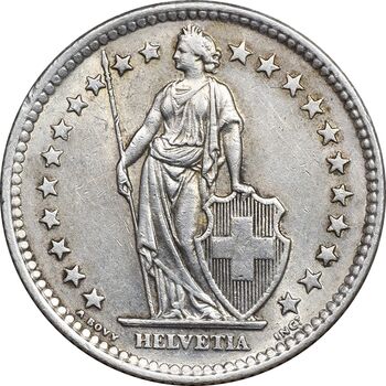 سکه 2 فرانک 1963 دولت فدرال - MS61 - سوئیس