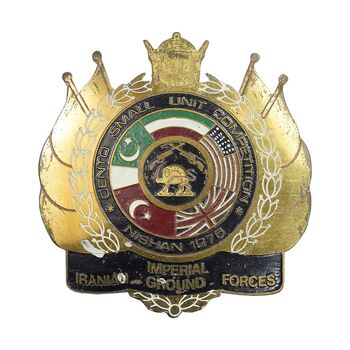 لوح یادبود مسابقات تیراندازی سنتو - EF - محمد رضا شاه