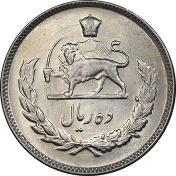 سکه 10 ریال 1348 - MS61 - محمد رضا شاه