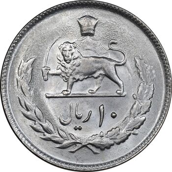 سکه 10 ریال 2535 - MS63 - محمد رضا شاه