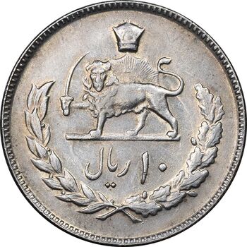 سکه 10 ریال 1354 - AU58 - محمد رضا شاه