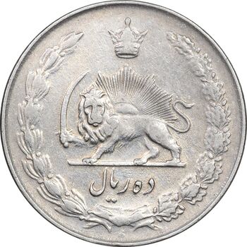 سکه 10 ریال 1335 - EF45 - محمد رضا شاه