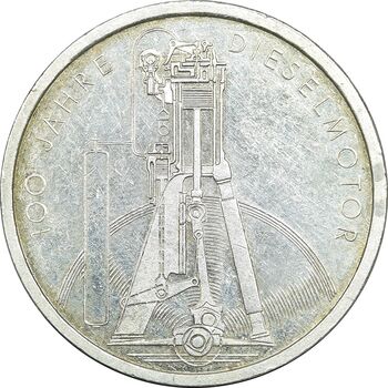 سکه 10 مارک 1997 صدمین سالگرد موتور دیزل - EF45 - آلمان