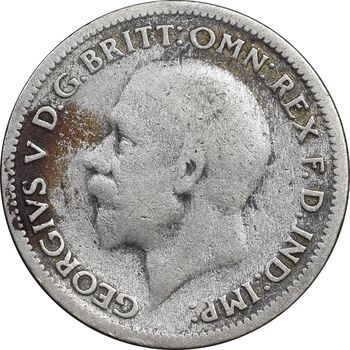 سکه 6 پنس 1932 جرج پنجم - VF30 - انگلستان