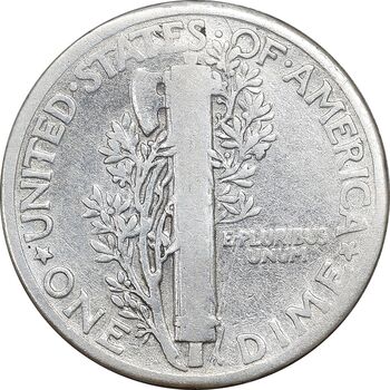 سکه 1 دایم 1938 مرکوری - EF40 - آمریکا