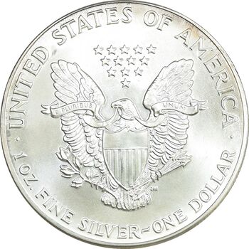 مدال یادبود 1 دلار 1986 عقاب - PF65 - آمریکا