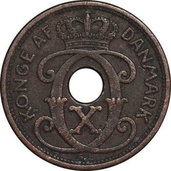 سکه 1 اوره 1927 کریستیان دهم - EF40 - دانمارک