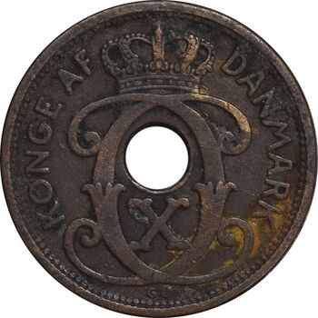 سکه 1 اوره 1927 کریستیان دهم - EF40 - دانمارک