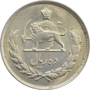 سکه 10 ریال 1348 - MS62 - محمد رضا شاه