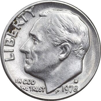 سکه 1 دایم 1978D روزولت - AU58 - آمریکا
