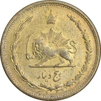 سکه 5 دینار 1318 برنز - AU58 - رضا شاه