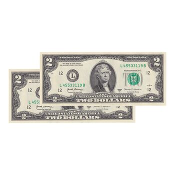 اسکناس 2 دلار 2017 جمهوری فدرال - L (سان فرانسیسکو) - جفت - UNC63 - آمریکا