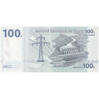اسکناس 100 فرانک 2013 جمهوری دموکراتیک - تک - UNC63 - کنگو