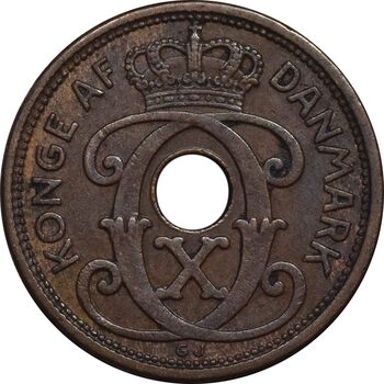 سکه 1 اوره 1929 کریستیان دهم - EF45 - دانمارک