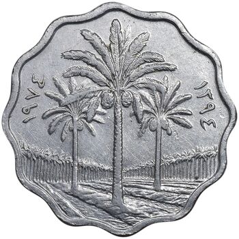 سکه 10 فلس 1974 جمهوری - EF45 - عراق