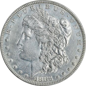 سکه یک دلار 1883 مورگان - AU55 - آمریکا
