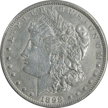 سکه یک دلار 1898 مورگان - EF45 - آمریکا