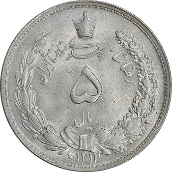 سکه 5 ریال 1311 - MS61 - رضا شاه