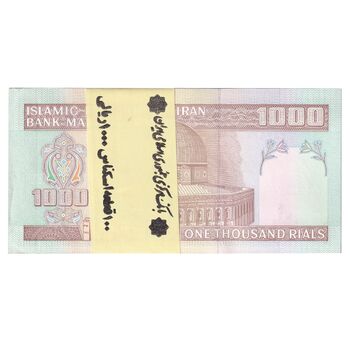 بسته اسکناس 1000 ریال (جعفری - شیبانی) - UNC - جمهوری اسلامی
