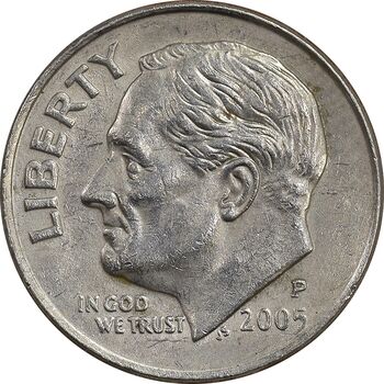 سکه 1 دایم 2005P روزولت - EF45 - آمریکا