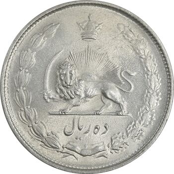 سکه 10 ریال 1323 - MS63 - محمد رضا شاه