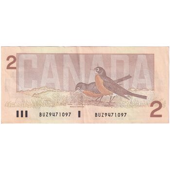 اسکناس 2 دلار 1986 الیزابت دوم - تک - AU - کانادا