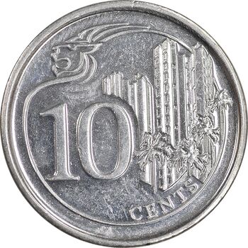 سکه 10 سنت 2014 جمهوری - MS64 - سنگاپور