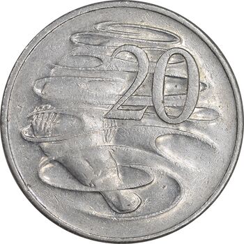 سکه 20 سنت 1981 الیزابت دوم - EF45 - استرالیا