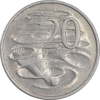 سکه 20 سنت 1982 الیزابت دوم - EF45 - استرالیا