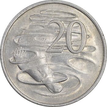 سکه 20 سنت 1982 الیزابت دوم - AU58 - استرالیا