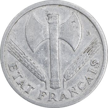 سکه 1 فرانک 1943 دولت ویشی - EF45 - فرانسه