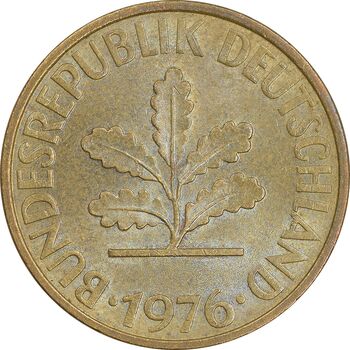 سکه 10 فینیگ 1976F جمهوری فدرال - MS61 - آلمان