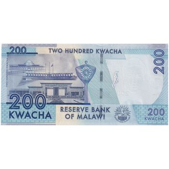 اسکناس 200 کواچا 2012 جمهوری - تک - UNC63 - مالاوی