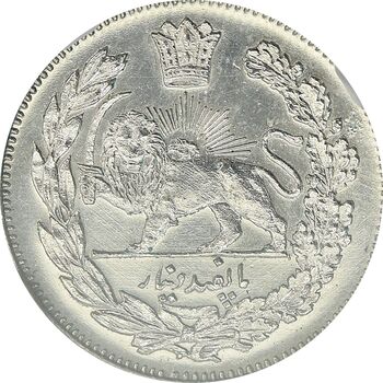 سکه 500 دینار 1319 تصویری - PF62 - مظفرالدین شاه