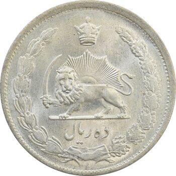 سکه 10 ریال 1323 - MS64 - محمد رضا شاه