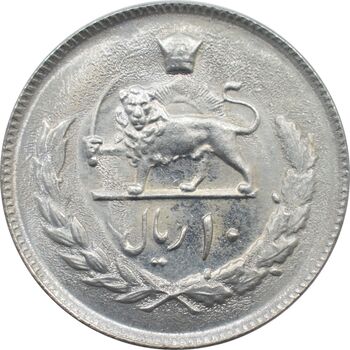 سکه 10 ریال 1352 - تاریخ با عدد - محمد رضا شاه پهلوی