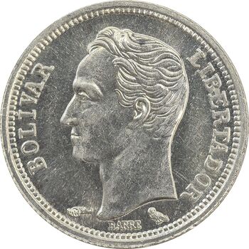 سکه 25 سنتیمو 1960 - MS64 - ونزوئلا